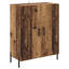  Highboard Black Oak 69.5 X 34 X 180 Cm Engineered Wood-220082586