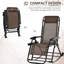 Outdoor Rocking Chairs, Foldable Reclining Zero Gravity Lounge Rocker W/ Pillow, Cup & Phone Holder