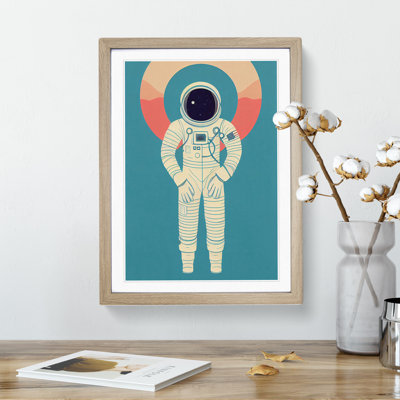 Astronaut Pop Art No.6 - Single Picture Frame Print