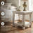 Auberon Solid Wood Top End Table with Storage and Built-In Electrical Outlet