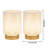 JHY DESIGN Set of 2 Braided Cotton Rope Table Lamp 6.5" Tall Battery Operated Lamp