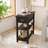 Wood Narrow Sided, Table Sofa Side Table with Drawers and Partition in 180 Flip Over Design-765032753