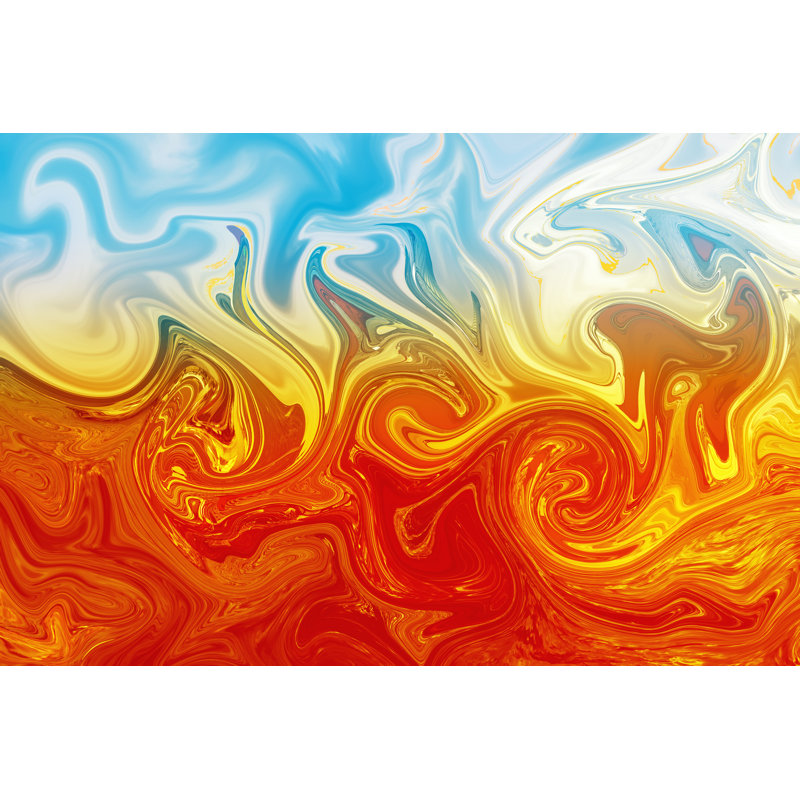 Fluid Background - Wrapped Canvas Print, 30cm H x 46cm W x 3.8cm D