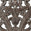 2 pièces d'art mural - Bois vieilli avec construction de lotus décorative en bronze suspendue à l'intérieur l 15,75 po x H 31,5 po x P 0,59 po, décor de 2 fleurs colorées