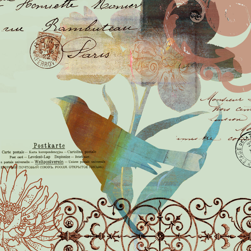Fanciful Bird II by Willie Green-Aldridge - Wrapped Canvas Print, 91cm H x 91cm W