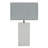 Vaughn Cement Stone Gray Table Lamp with Square Shade