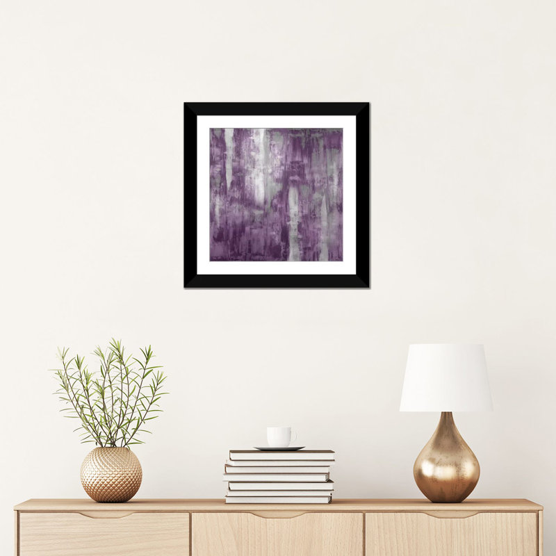« améthyste gradation », reproduction sur toile, H 16 po x l 16 po x P 1 po, Cadre noir