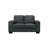 Cia 59 In. Modern Fabric Loveseat In Flint With Track Arms-1044265862
