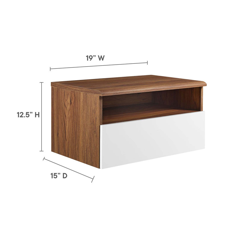 Modway Envision Wall Mount Nightstand