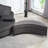Upholstered Barrel Chair With Ottoman-108805426