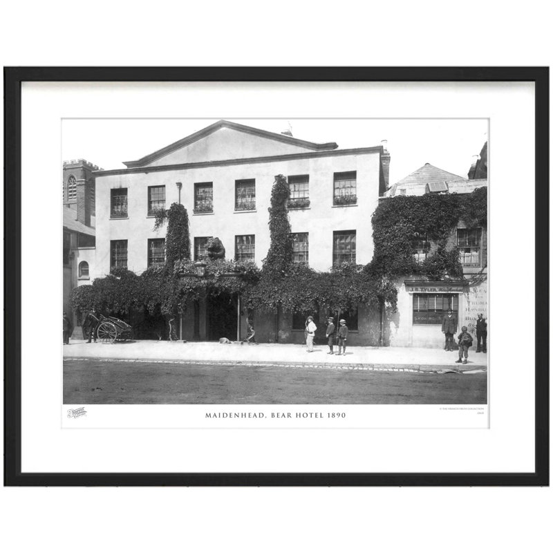 Maidenhead, Bear Hotel 1890 by Francis Frith - Single Picture Frame Print, 60cm H x 80cm W x 2.3cm D