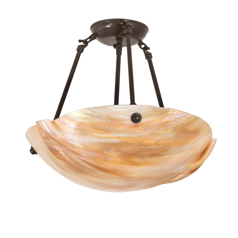 Plafonnier semi-encastré 3 lumières 16 po Stanelli
