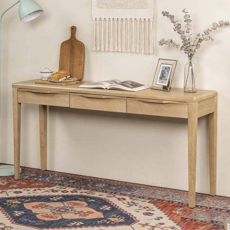 Console élégante 59,84 po, Naturel