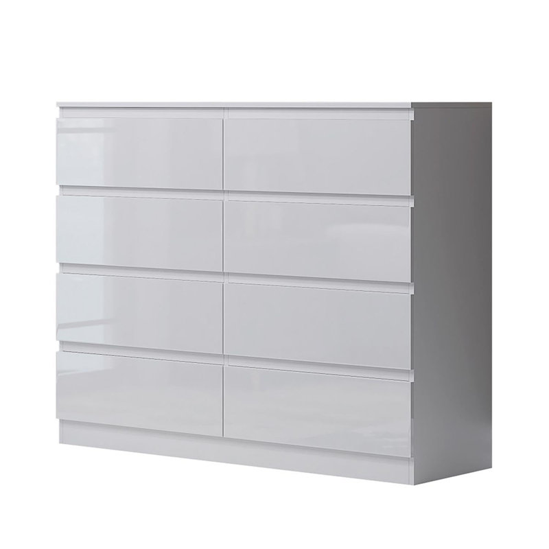 Demitrie 110cm W 8 - Drawer Chest of Drawers