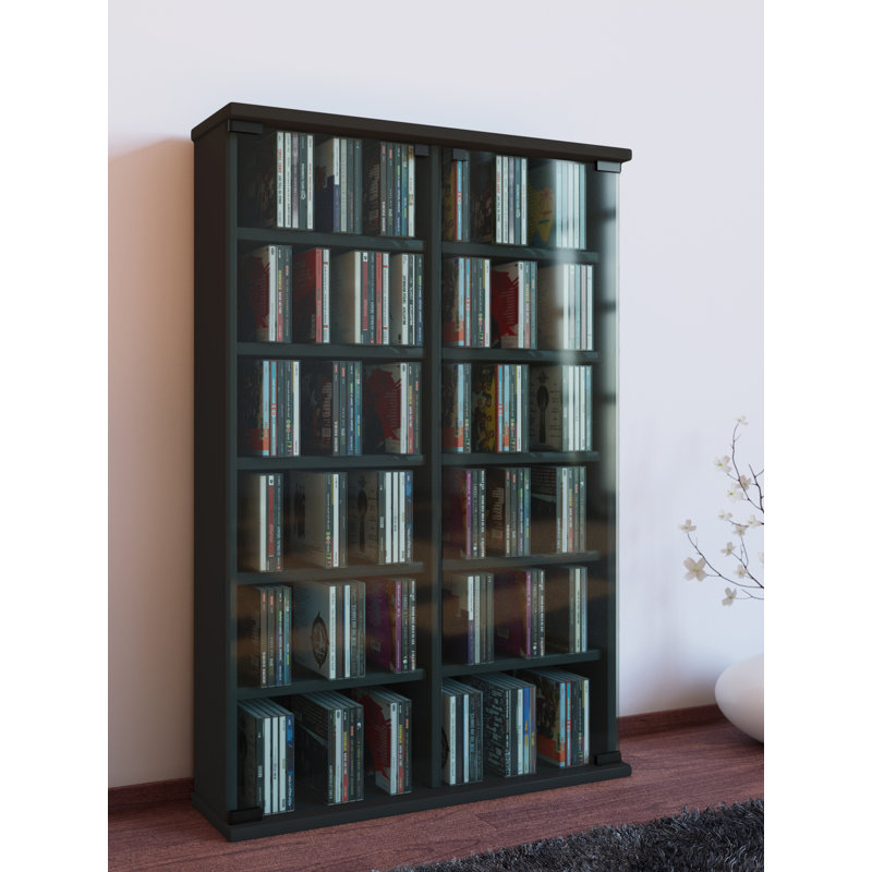 91.5cm H Media Cabinet, Black