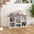 6 Pair Shoe Storage Bench with Cushion, Entryway Shoe Cabinet-1862393700