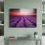 «Lavender Sunset», impression sur verre