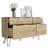 47" Natural Wood Four Drawer Double Dresser