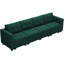Canapé convertible en velours 4 places Buckleton-1870183890