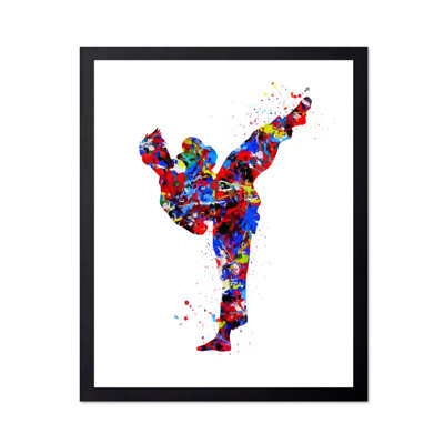 Watercolor Martial Arts No3