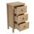Nightstand with 3 Drawers, Bedside Table Storage for Bedroom Living Room Hallway-169197592