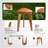18"H Solid Acacia Wood Corner Shower Benches - Waterproof Bath Step Stools Bench for Bathroom-1382065145