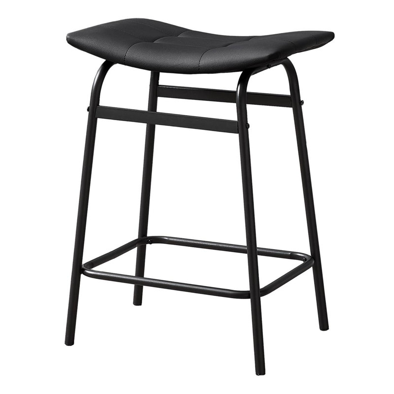 Modern Minimalist Barstool, Black