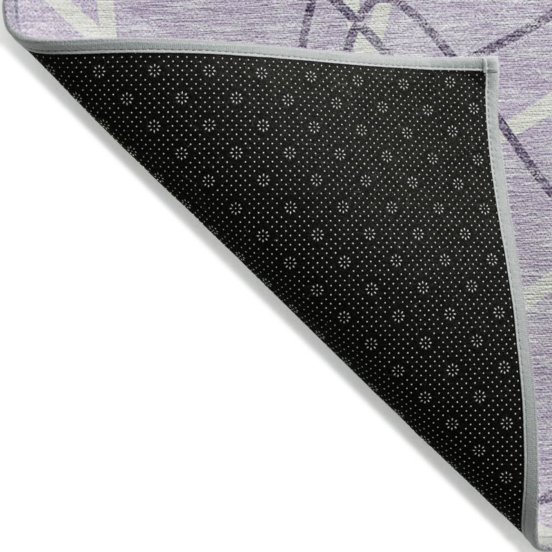 Tapis extérieur lavable et ivoire à motif géométrique lavable 3 pi x 5 pi