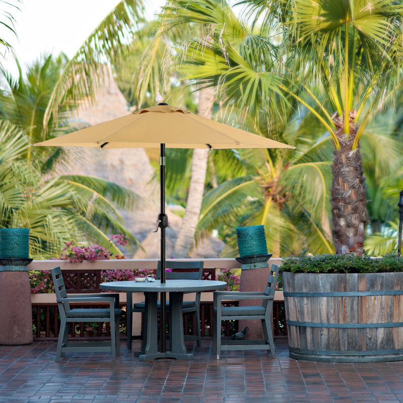 Wes 200cm Market Parasol, Taupe