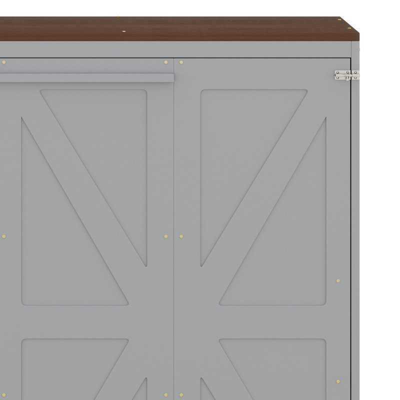 Lit escamotable mural Murphy avec ports USB intégrés, conception peu encombrante pour les petites pièces, Gris