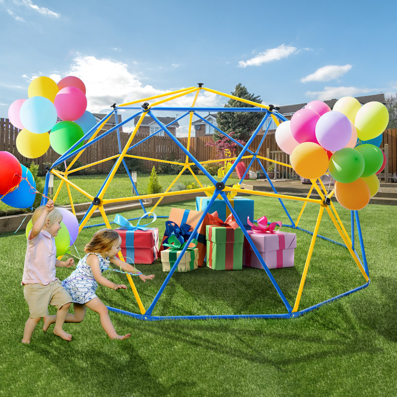 10ft Climbing Dome with Hammock and Swing