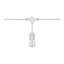 24Ft - LED String Light - Includes 12-S14 Bulbs - 2000K - White Cord