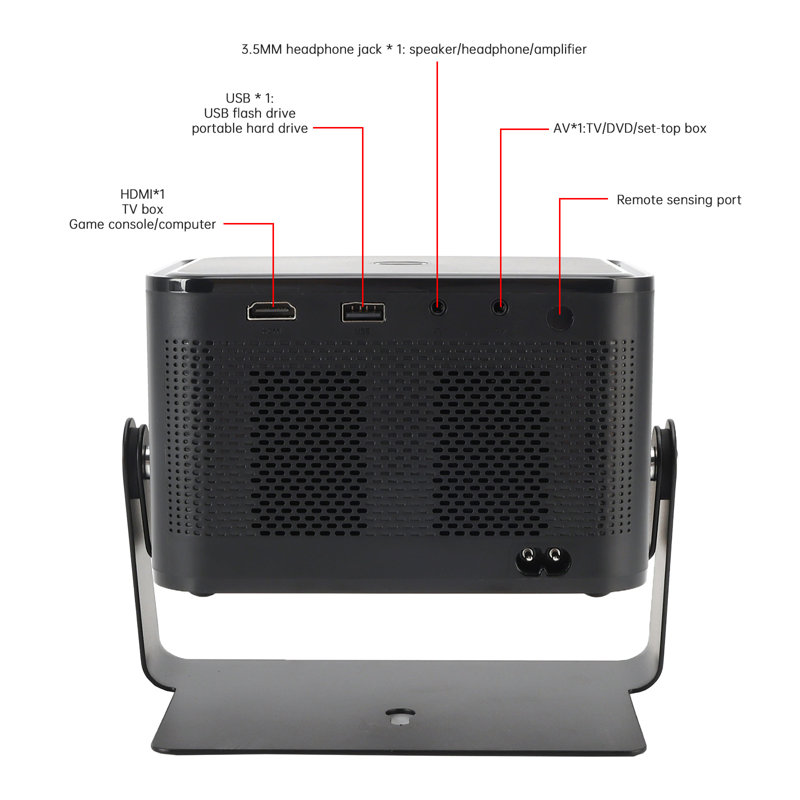 4K Smart Android Projector With Remote
