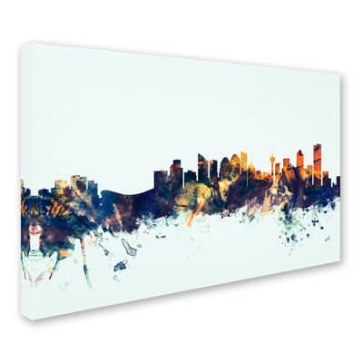 " Calgary Canada Skyline Blue "