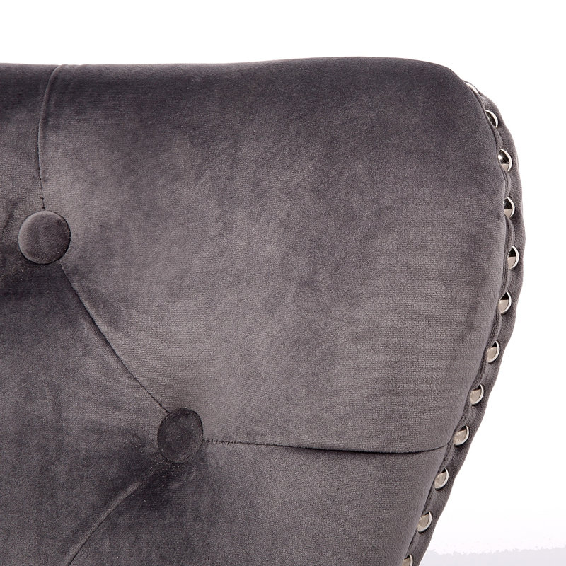 Chaise en acier inoxydable 2 pièces Simba, Gris