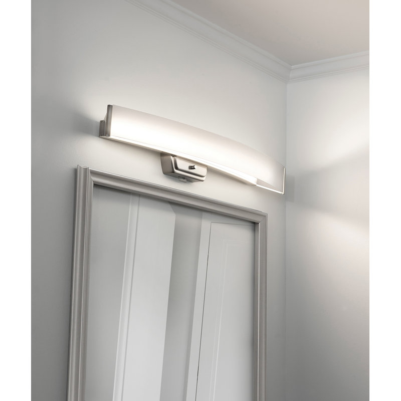 AFX LYLV2405LAJD1BN Layla Applique murale DEL 24 po, 27/30/35/40/50 000 K, 600 lumens, 9 watts, nickel satiné, 30 W