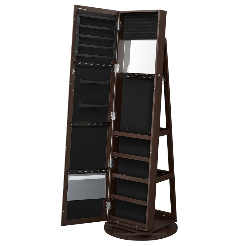 Quakertown 21.3'' Wide Jewelry Armoire, Brown