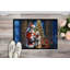 Paillasson Bedlington Terrier and Santa Claus-112753636