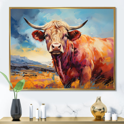 Vache, campagne, palette IV - impression