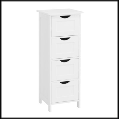 White Bathroom Storage Cabinet
