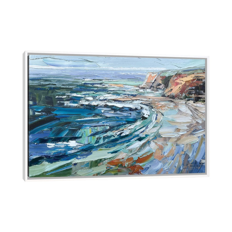 «Turning Tide», reproduction d'art sur toile encadrée, 40" x 26", Framed Canvas, White