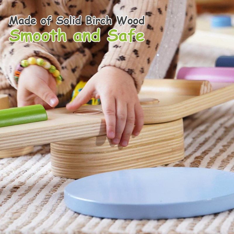 Poutre en bois avec disque Benarita Kids