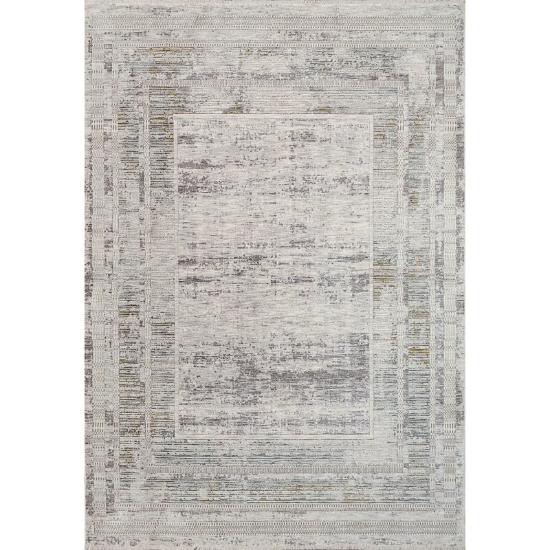 Geometric Indoor Rug, Rectangle 4' x 5.5'