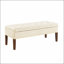 Grand repose-pieds avec rangement moderne, repose-pieds modulaire avec roulettes pour le salon, repose-pieds, repose-pieds et banc de rangement-364897348