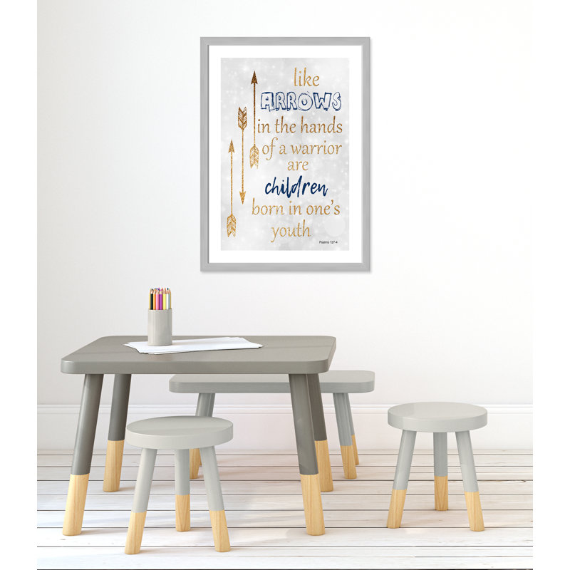 Impression sur papier pour enfants, H 34,5 po x l 24,5 po x P 0,6 po, Encadré plat argent