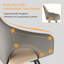 Ensemble de 2 chaises d'appoint rembourrées en cuir et en microfibre