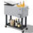 80 Qt. Outdoor Rolling Cooler Cart Storage Cabinet-72087974