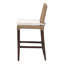Tabouret de comptoir en rotin naturel avec coussin bali & pari Fatima