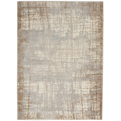 Tapis abstrait taupe