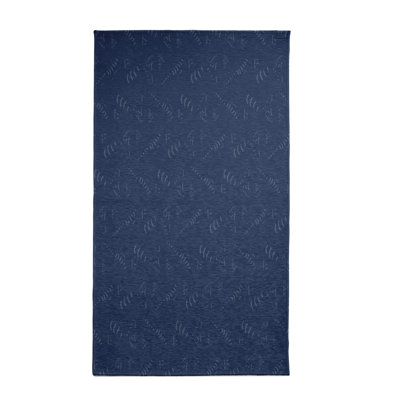 Bleu marine abstrait Tapis décoratif
